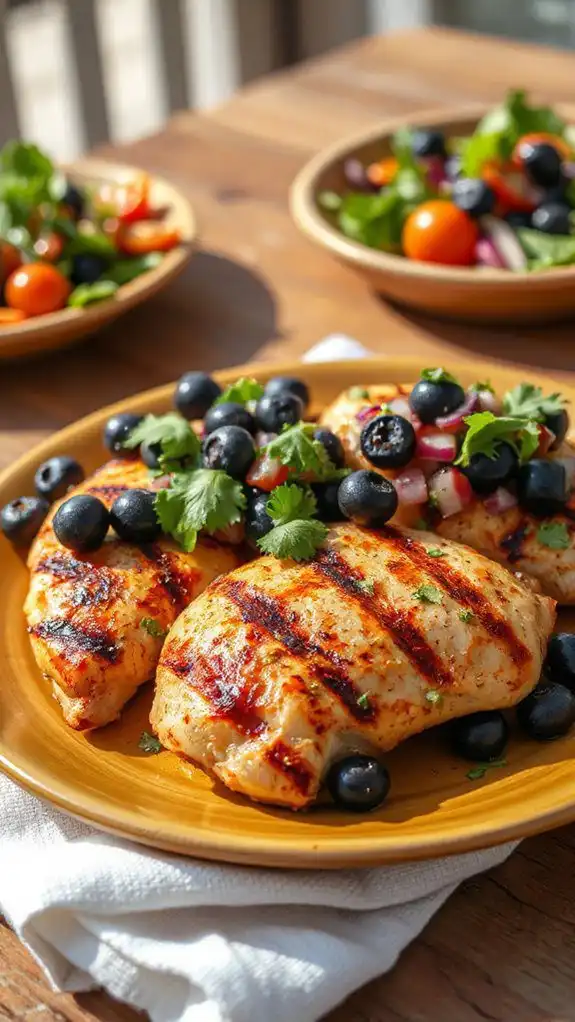cilantro lime chicken with salsa