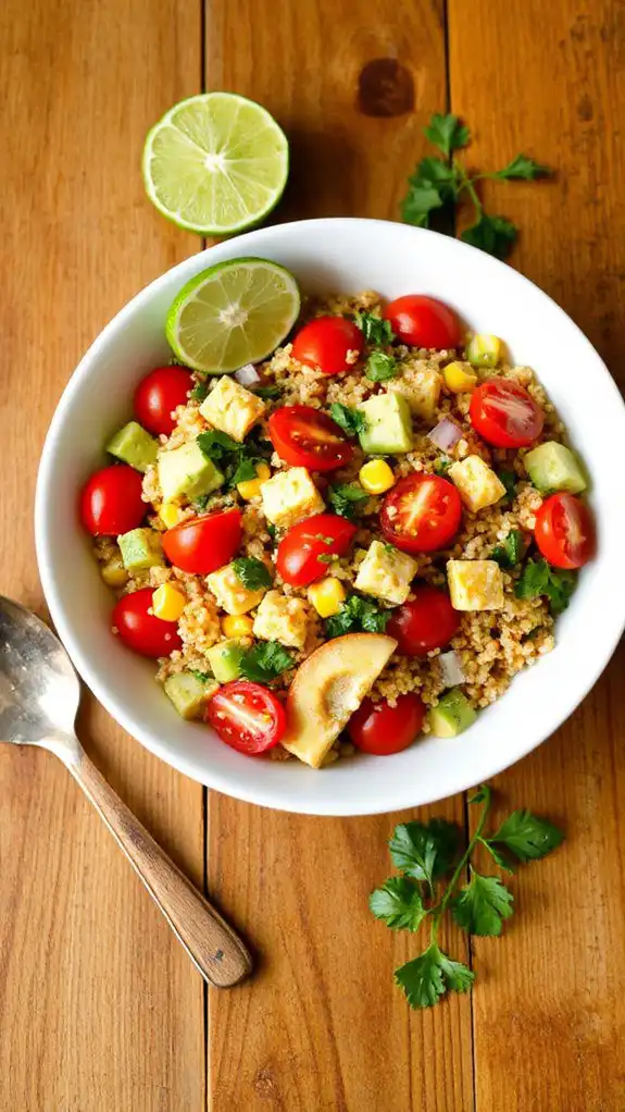 cilantro lime quinoa salad