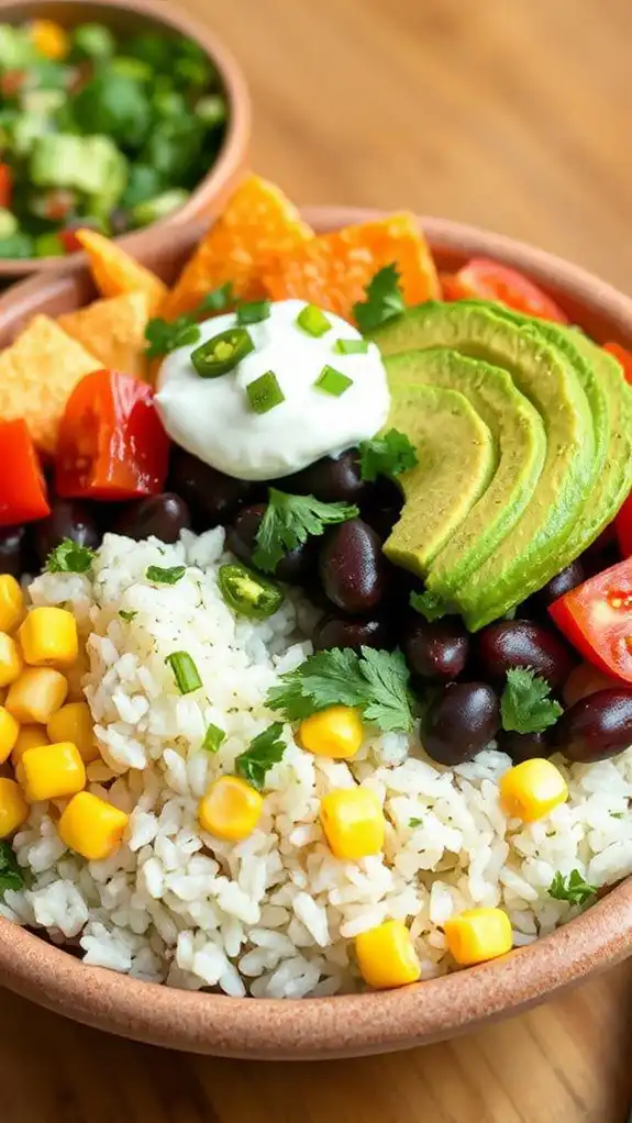 cilantro lime rice bowl