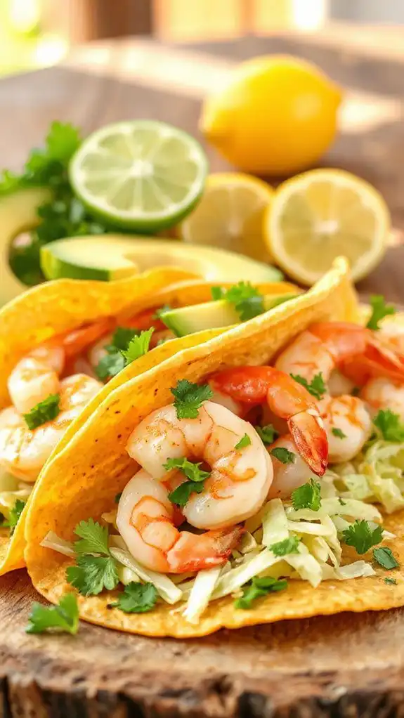 cilantro lime shrimp tacos