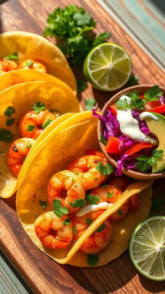 cilantro lime shrimp tacos cilantro lime shrimp tacos