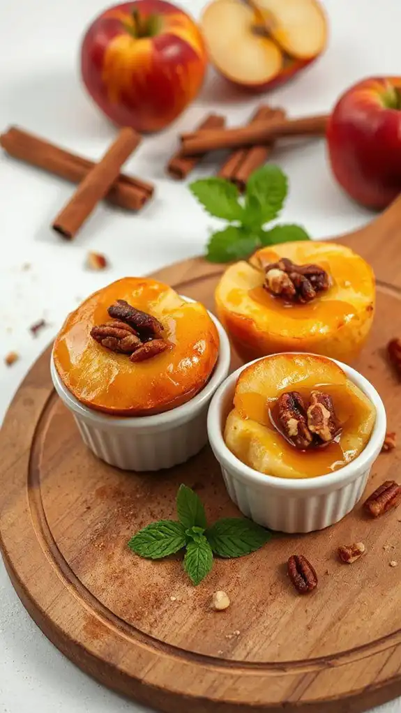cinnamon infused baked apples