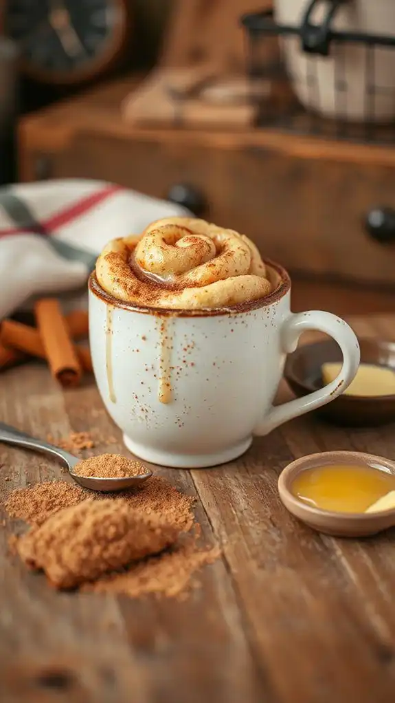 cinnamon roll mug recipe