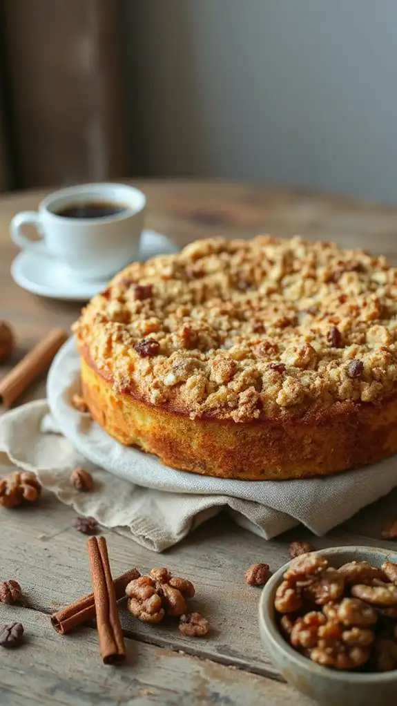 cinnamon streusel coffee cake