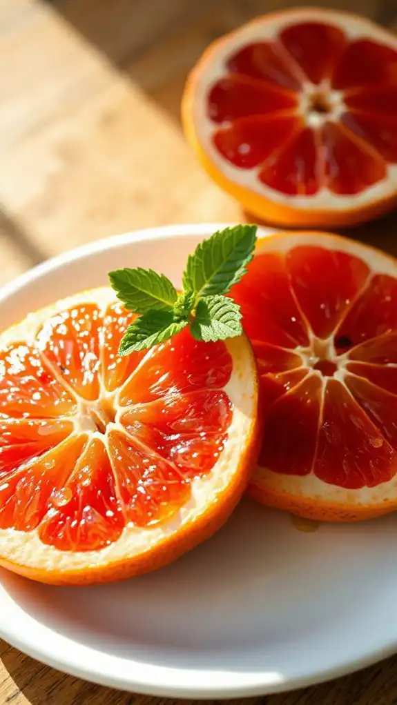 citrus dessert with caramelization