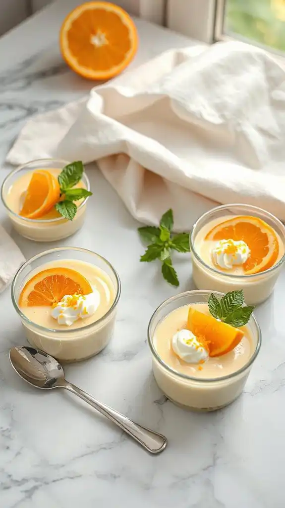 citrus flavored creamy dessert