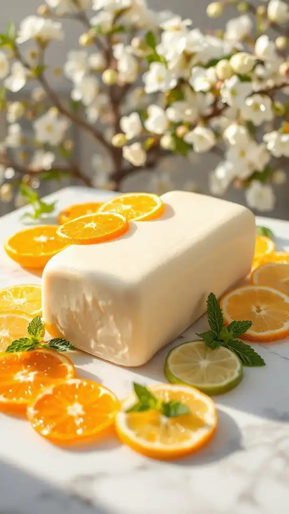 citrus flavored frozen dessert