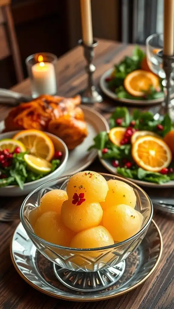 citrus flavored frozen dessert