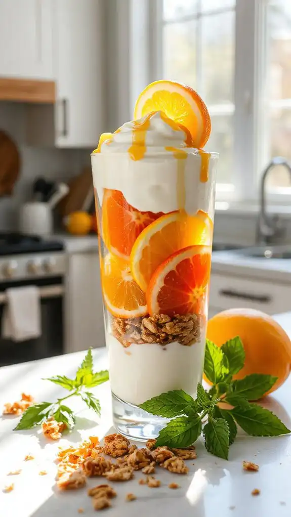 citrus greek yogurt parfait