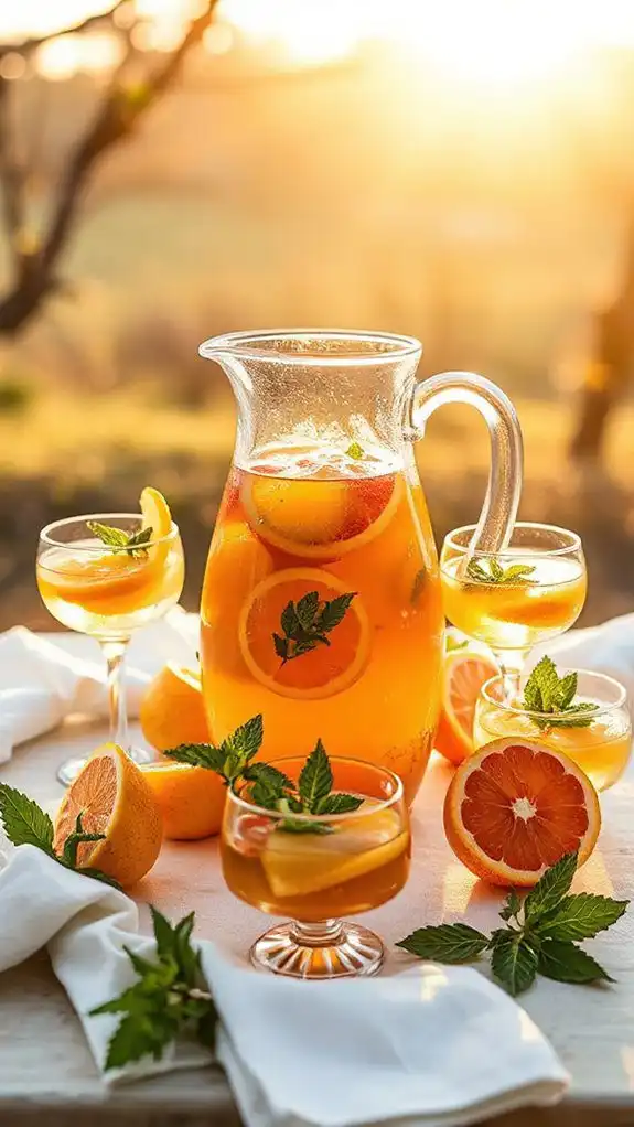 citrus infused easter drink citrus infused easter drink