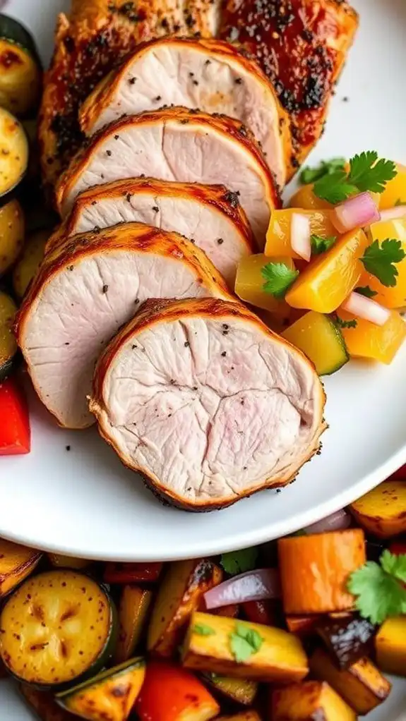 citrus infused grilled pork