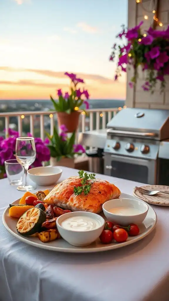 citrus infused salmon dish