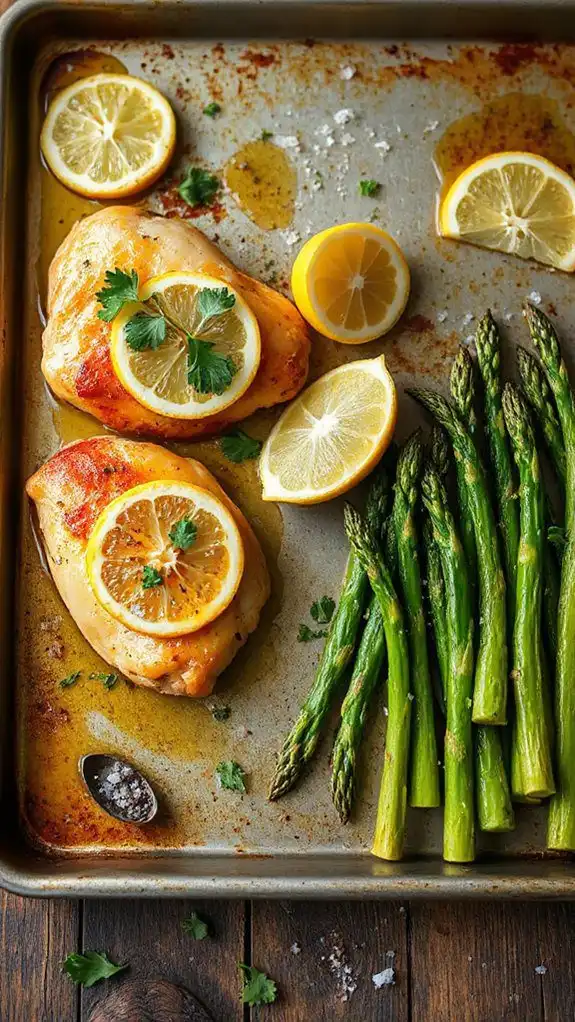 citrusy chicken with asparagus