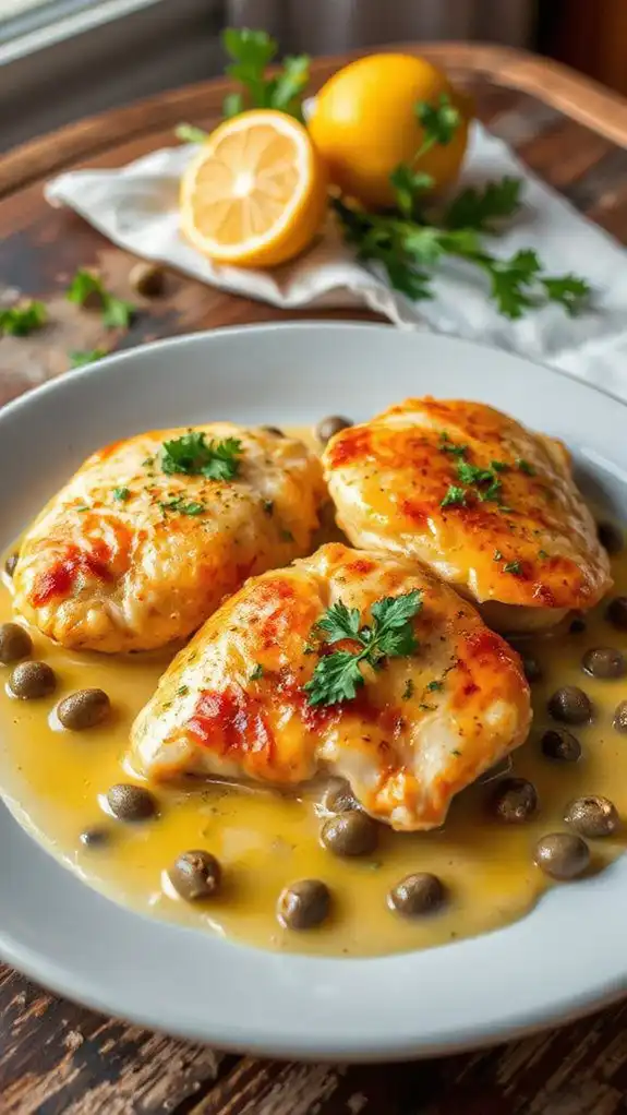 citrusy chicken with capers