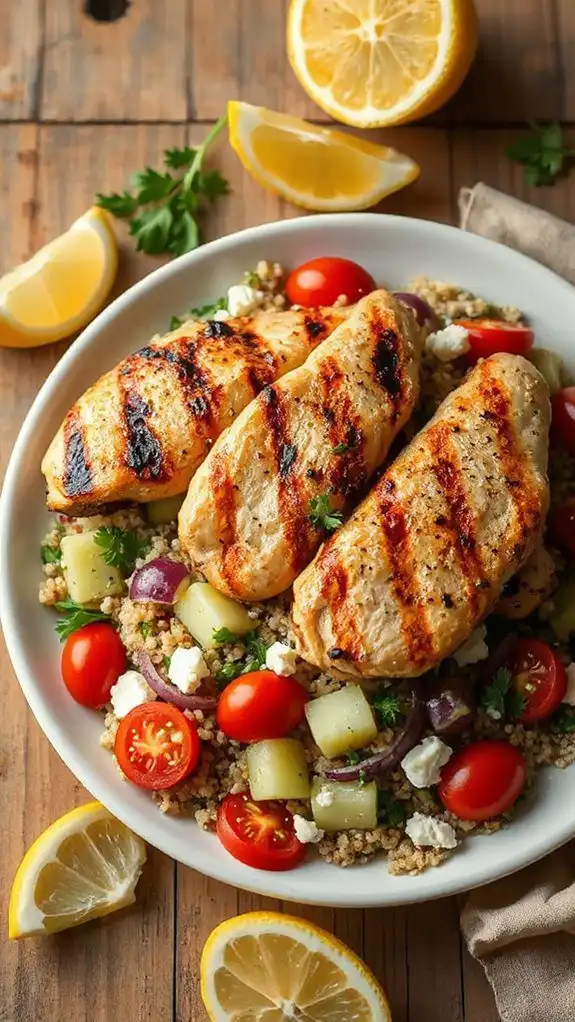 citrusy chicken with quinoa