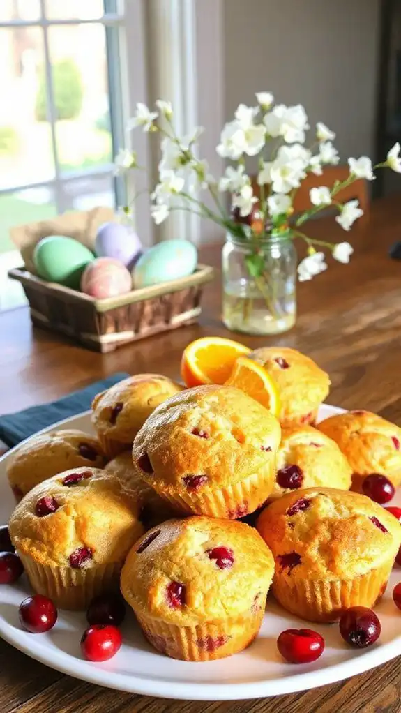 citrusy cranberry muffin recipe