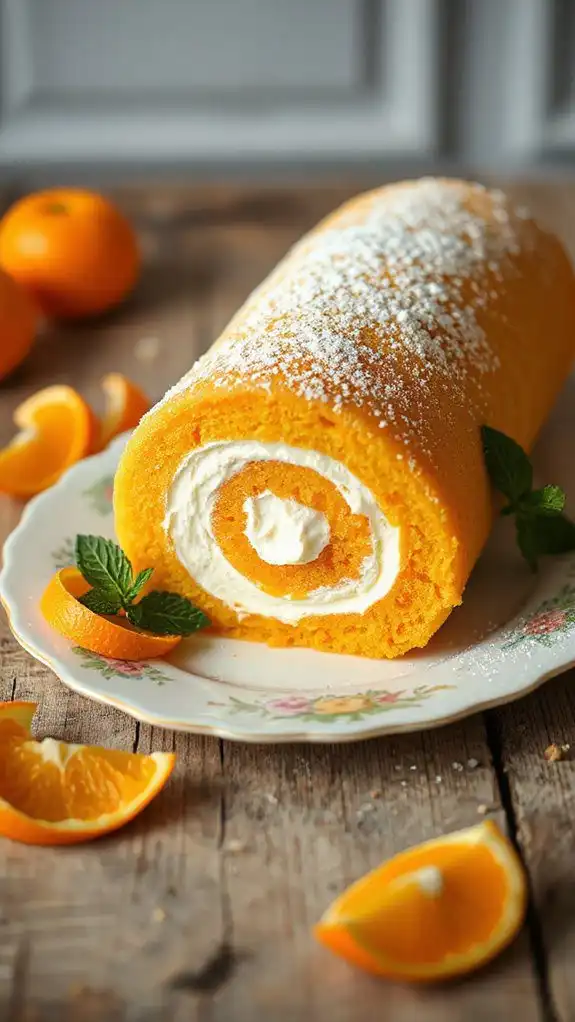 citrusy dessert cake roll citrusy dessert cake roll