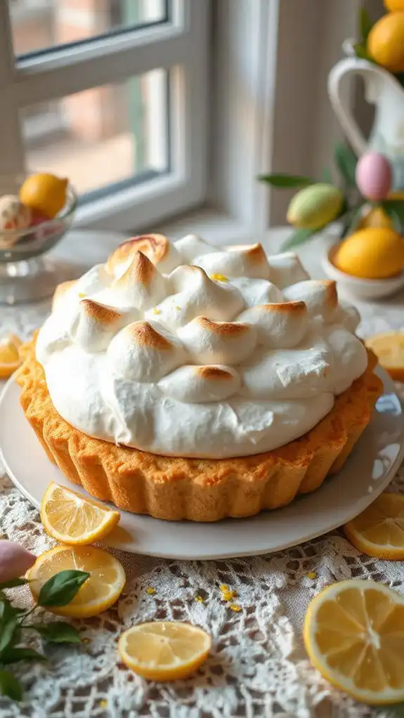 citrusy dessert with meringue