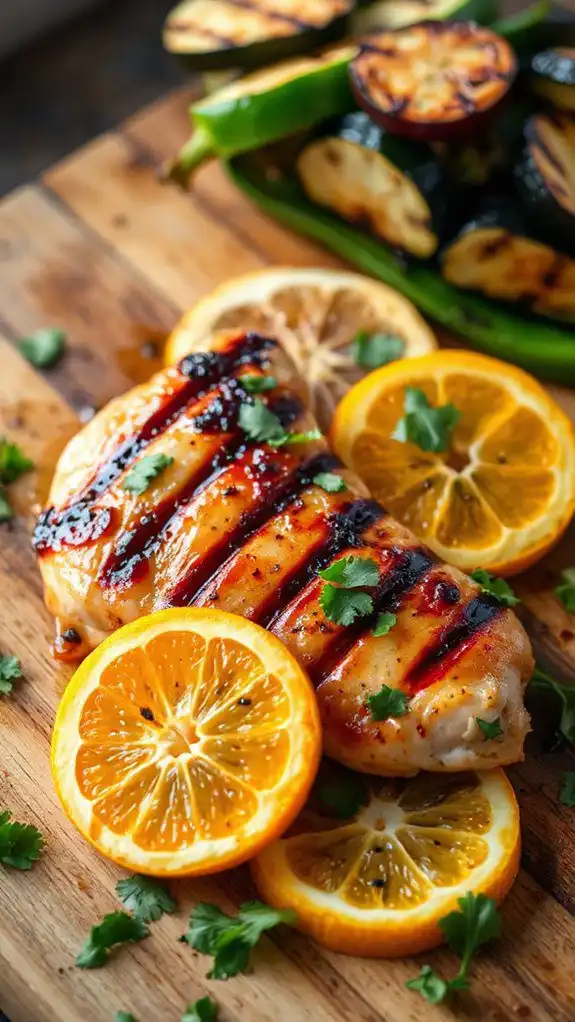 citrusy marinated grilled chicken