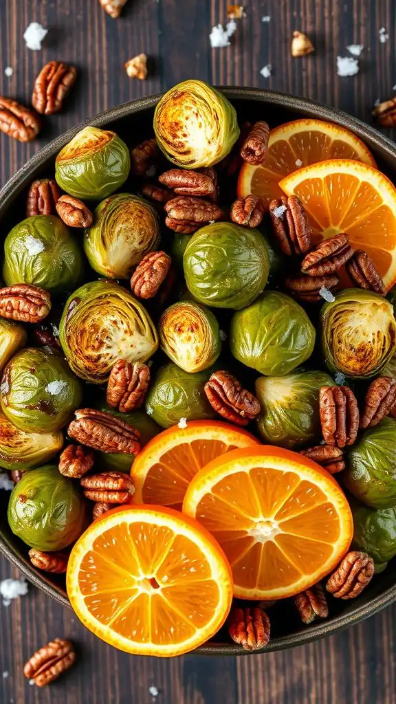 citrusy roasted brussels sprouts