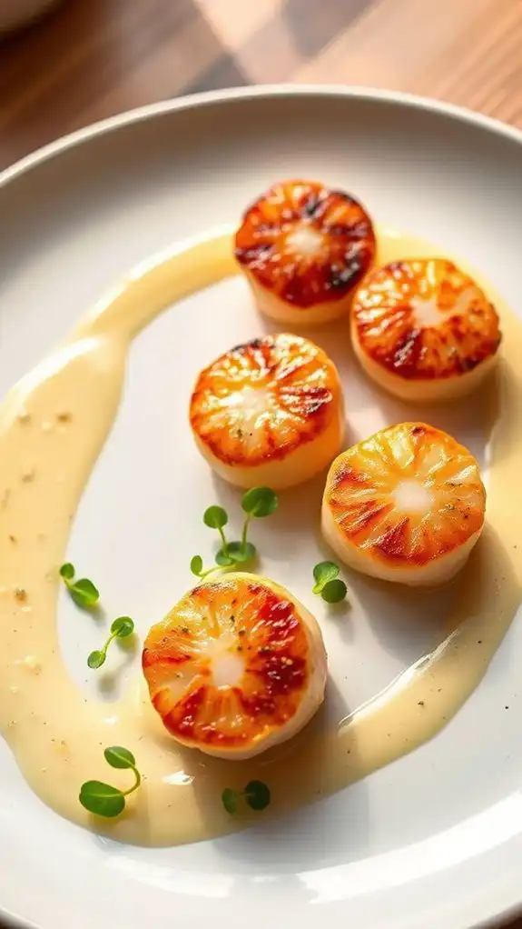 citrusy scallops with sauce citrusy scallops with sauce