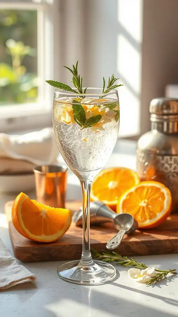 citrusy sparkling gin cocktail citrusy sparkling gin cocktail