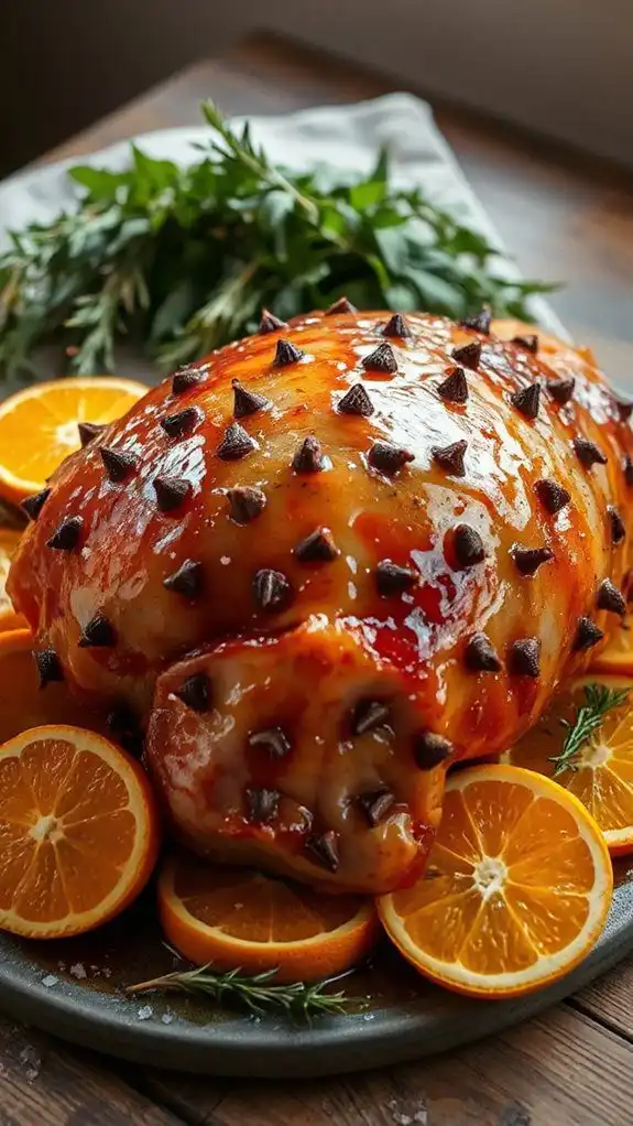 citrusy spiced holiday ham