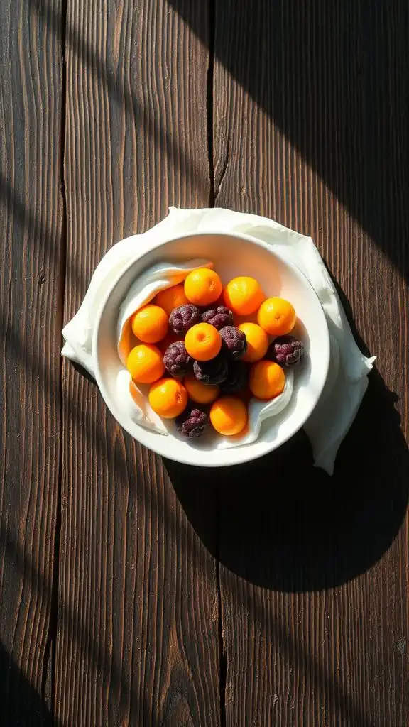 cloudberry dessert with cream cloudberry dessert with cream