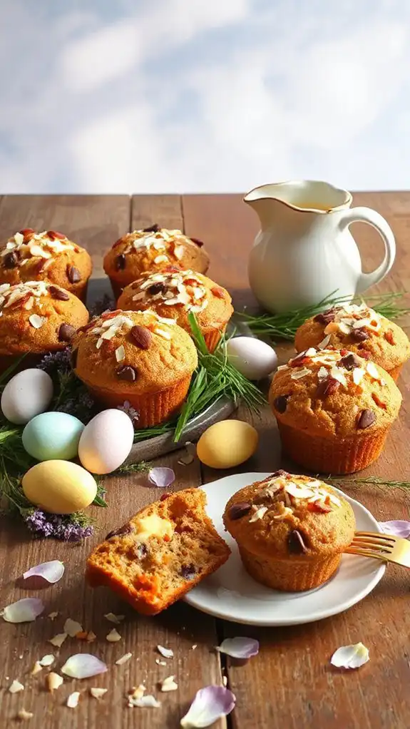 coconut chocolate almond muffins