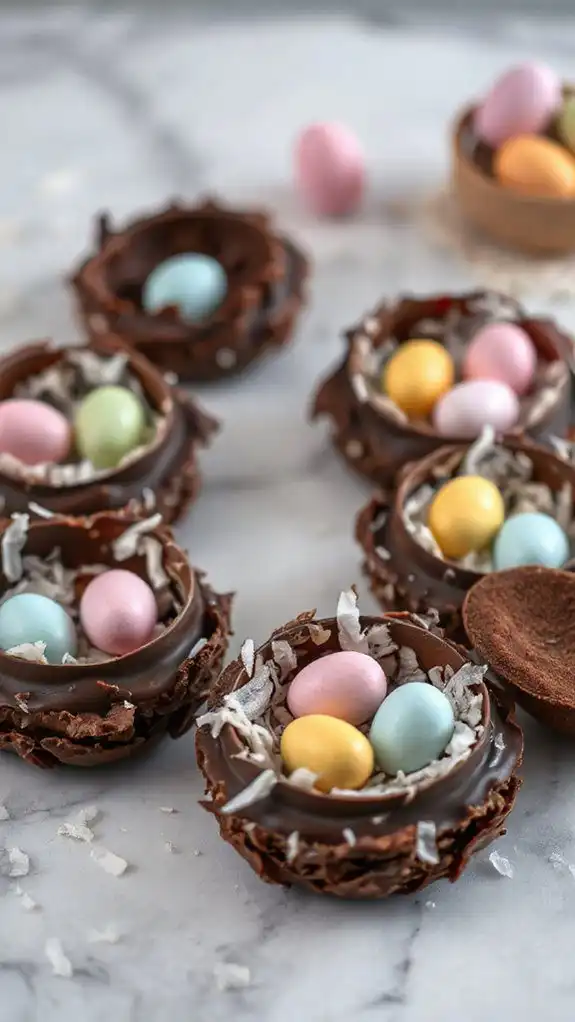 coconut chocolate dessert creation