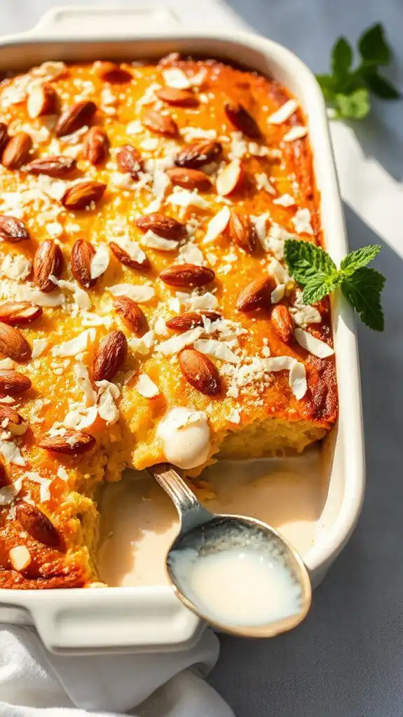 coconut cream bread pudding