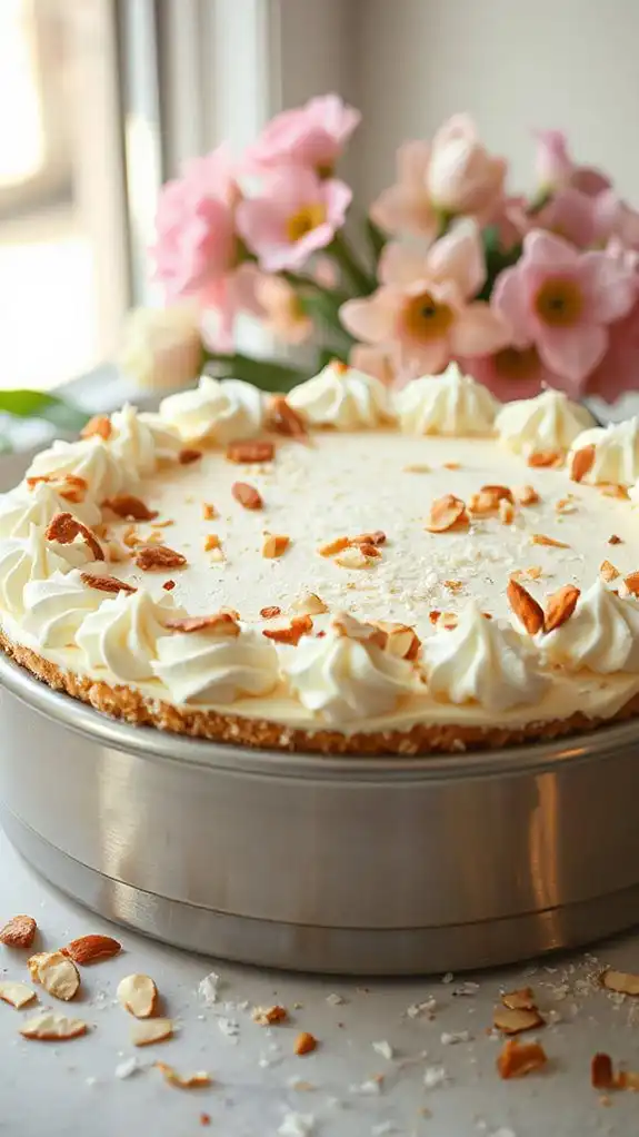 coconut cream cheesecake dessert