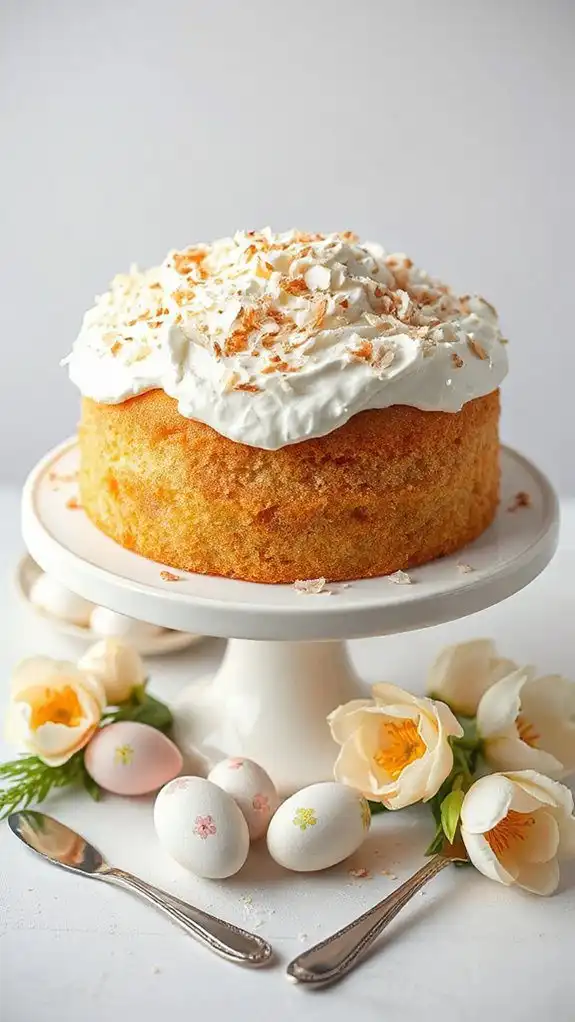coconut cream filled cake