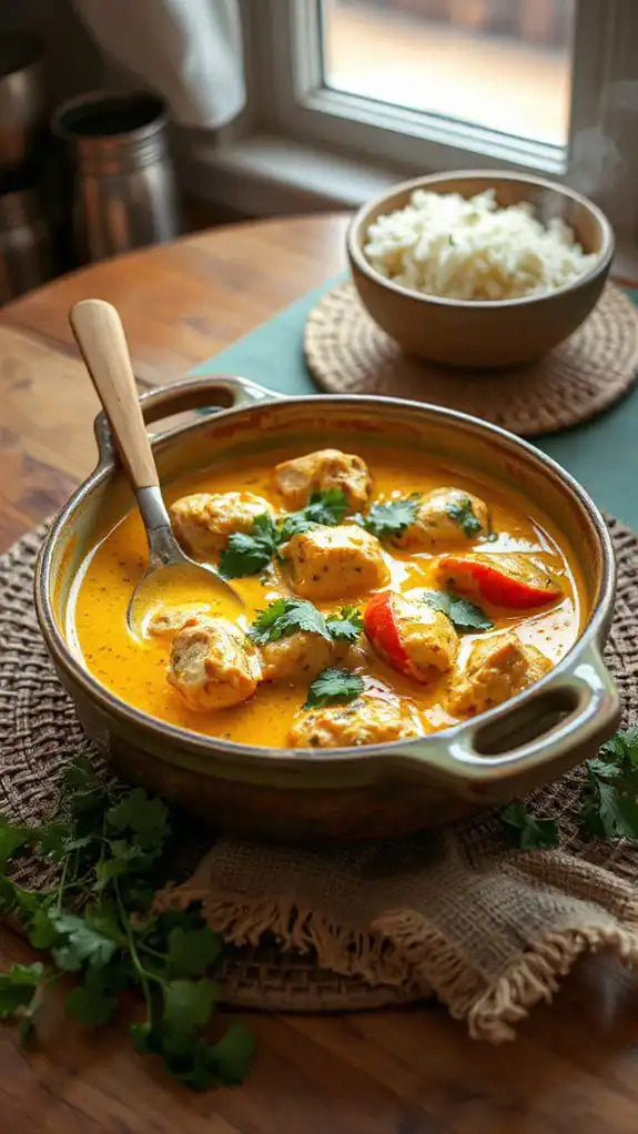 coconut curry chicken casserole