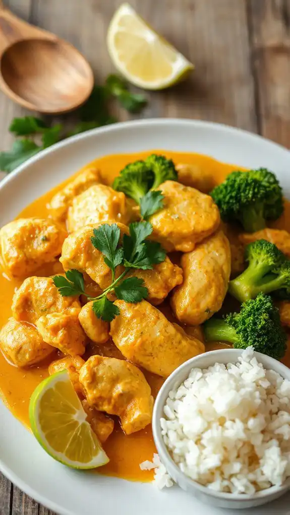 coconut curry chicken dish