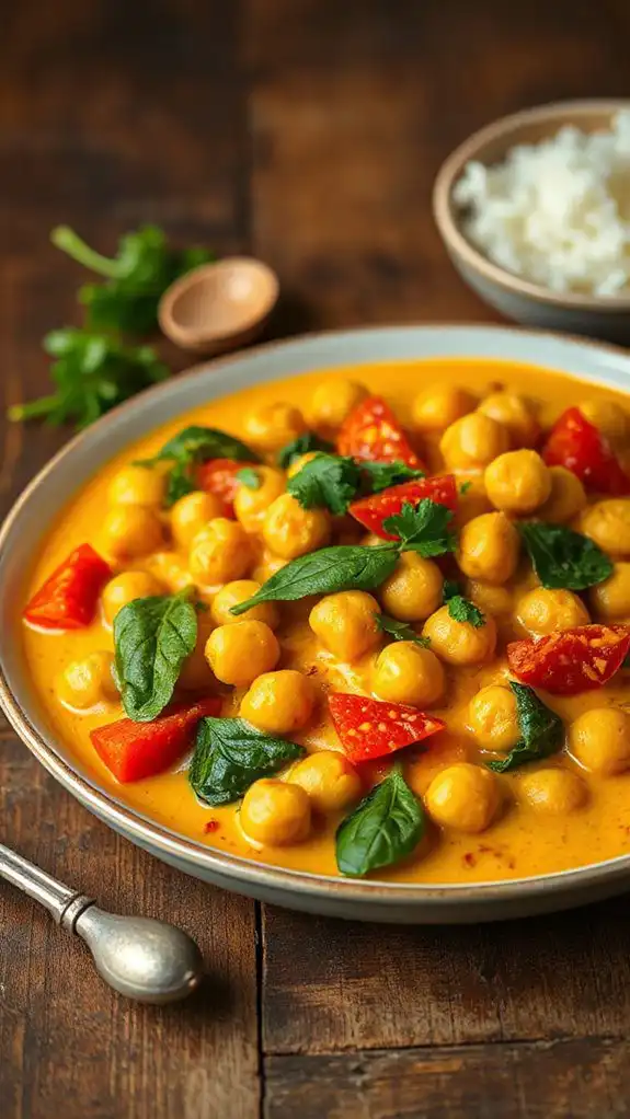 coconut curry chickpeas recipe