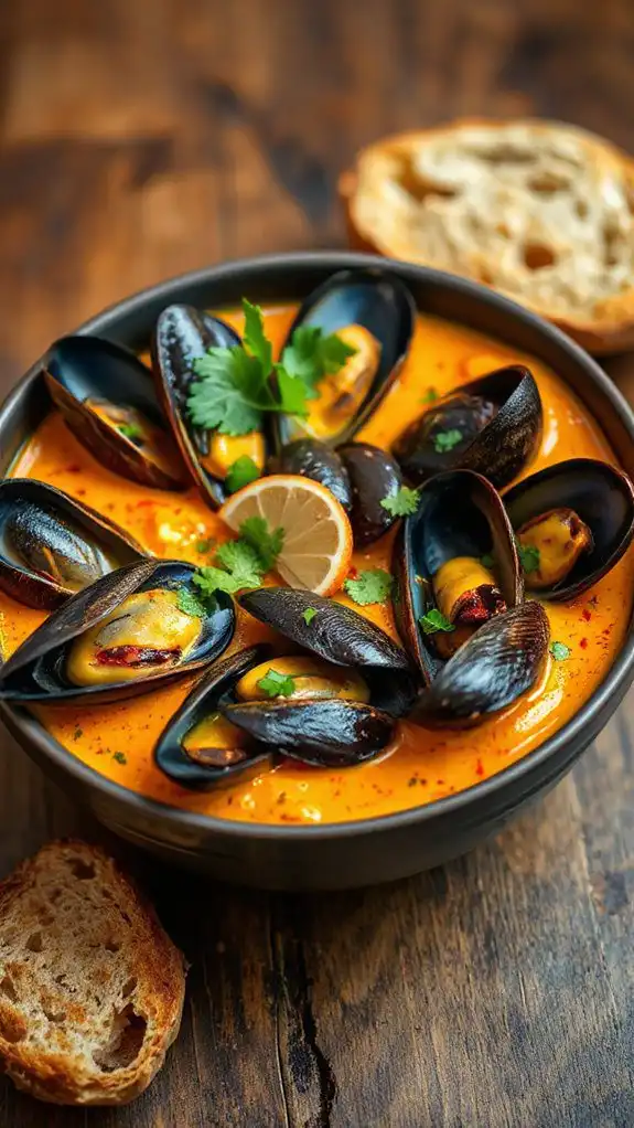 coconut curry mussels recipe