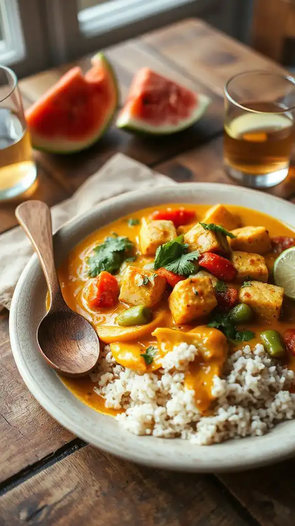 coconut curry with tofu