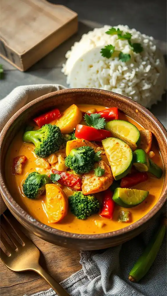 coconut curry with vegetables