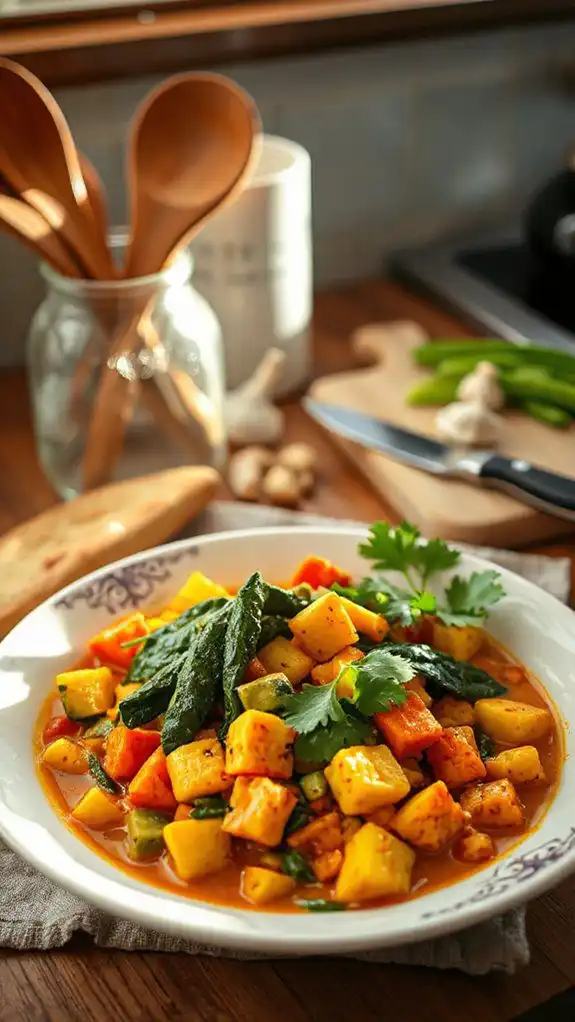 coconut curry with vegetables
