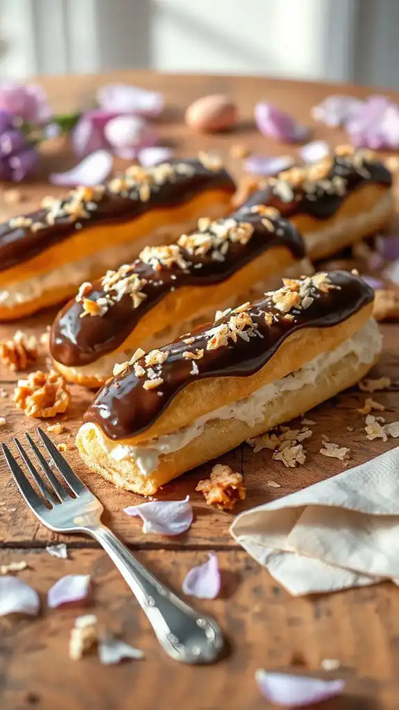 coconut filled pastry dessert coconut filled pastry dessert