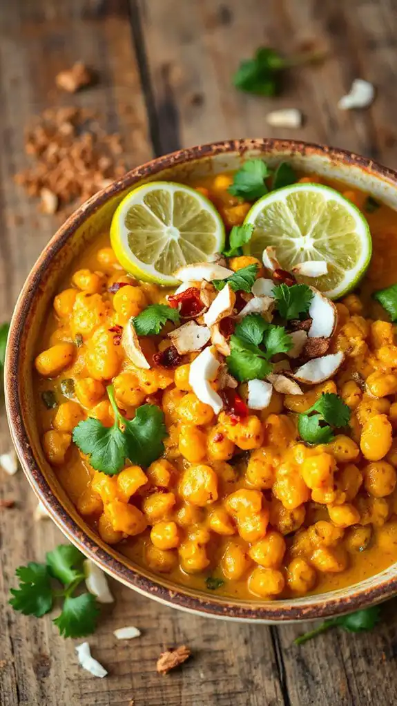 coconut flavored lentil curry