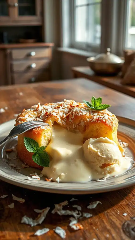 coconut infused bread pudding coconut infused bread pudding