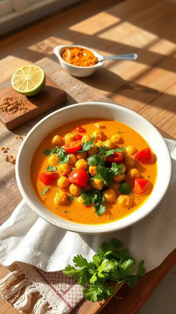 coconut infused chickpea curry coconut infused chickpea curry
