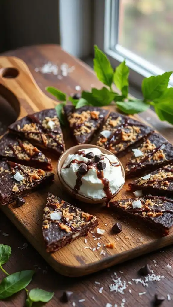 coconut infused chocolate delight