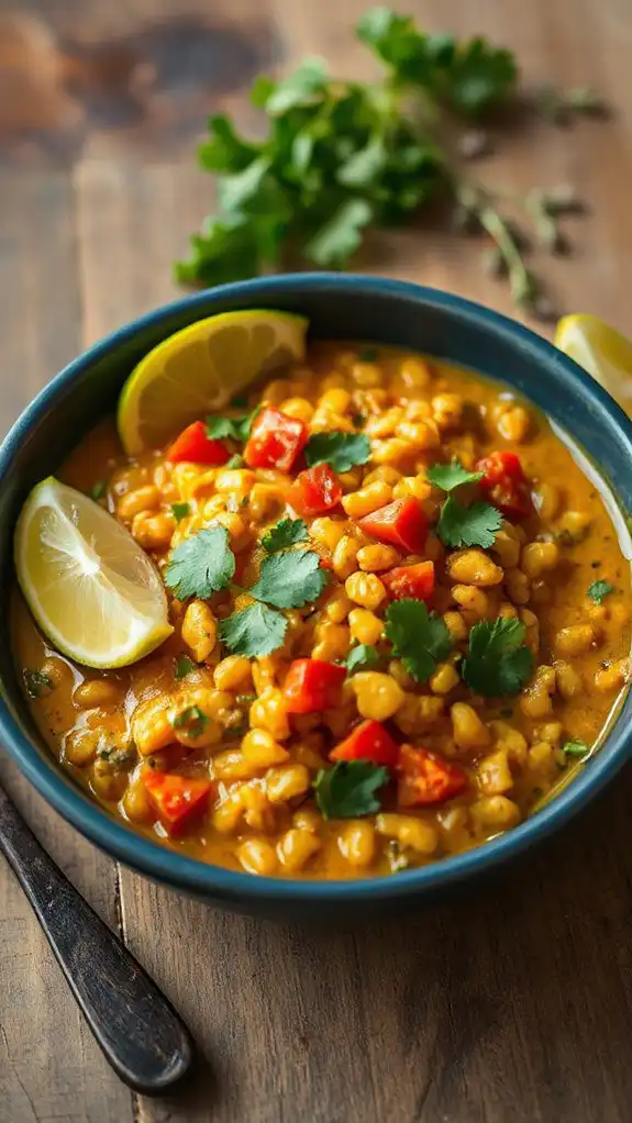 coconut infused lentil curry