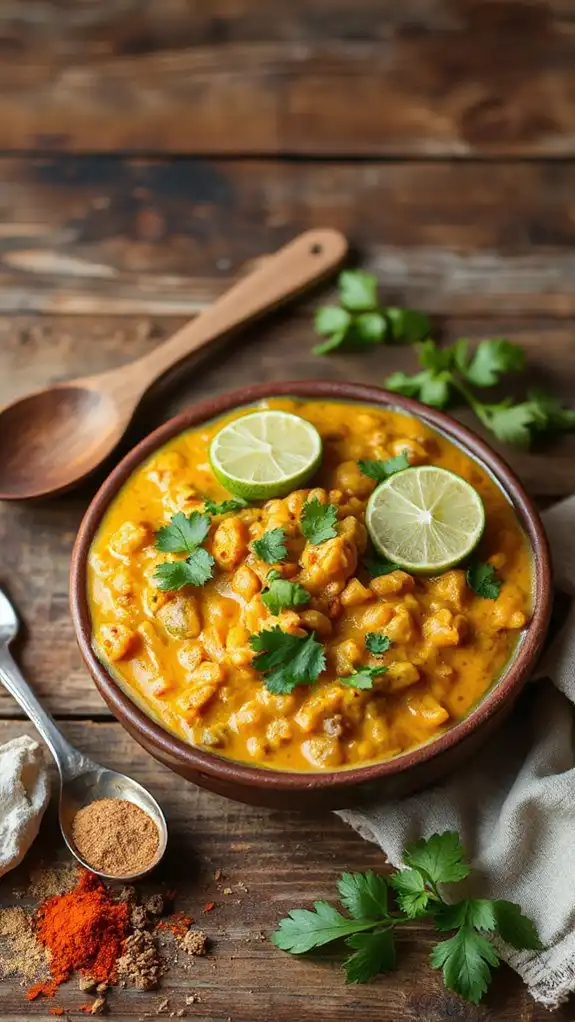 coconut infused lentil curry