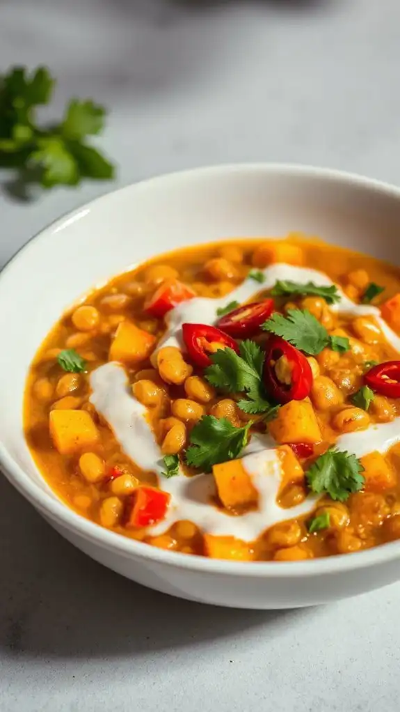 coconut infused lentil curry