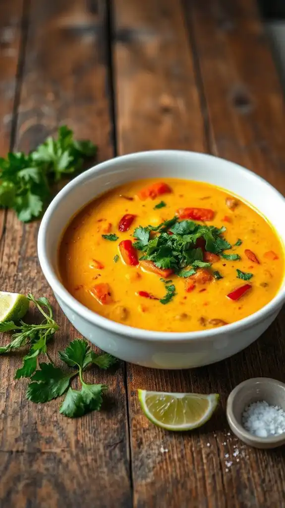 coconut infused lentil soup