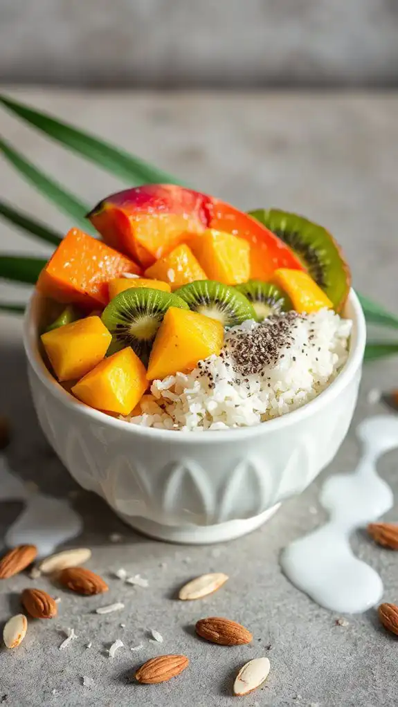coconut infused tropical rice bowl coconut infused tropical rice bowl